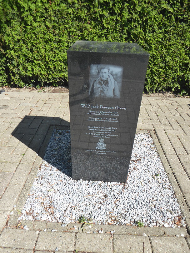 Gedenksteen WW2 piloot