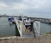 Annick komt toe in Hoek van Holland