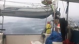 Flinke regen & storm op open zee