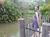 Sanne bij Australisch riviertje