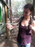 Sanne met slang