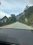 Op de route omhoog de Alpe d'Huez op