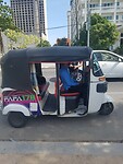 Eerste tuktuk rit!