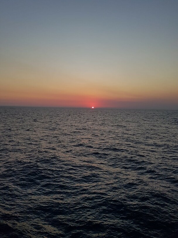 Sailing sunset
