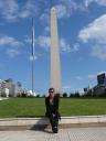 In front of the Obelisk