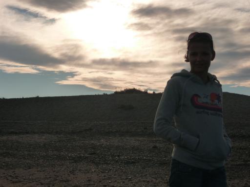 The sunset...