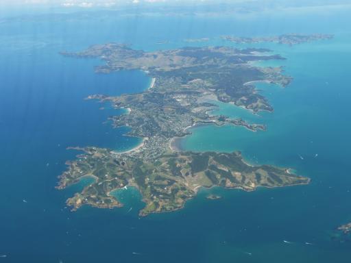 Auckland vanuit vliegtuig