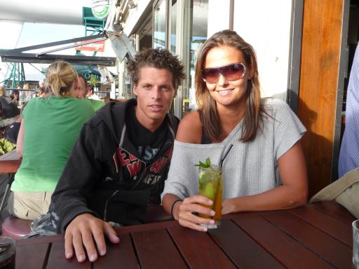 Tom en ik @ haven Auckland