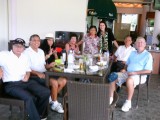 Restaurant golfbaan en de groep waar we mee gegeten hebben