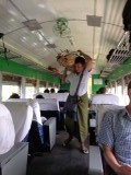 Verkoper in de trein