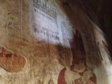 Beschildering in temple in Bagan