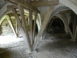 Binnenkijkje bezig met restauratie (zaal van de pelgrims)