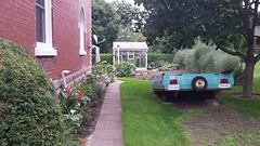 De tuin bij Cor zijn huis...