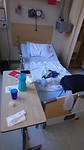 De kamer en bed waar Leo de hele week had gelegen.