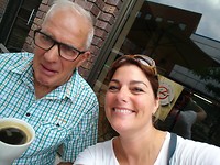 Een selffie lachen
