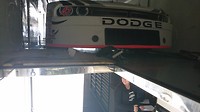 Binnen in de trailer