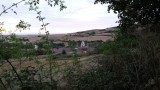 uitzicht op slaapplaats voor zonsopgang