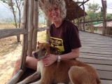 A one million dollar smile: Wilma maakt vrienden (geen zorgen: rabies gevaccineerd)