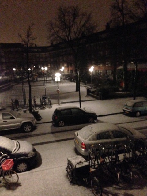 Amsterdam ontwaakt onder een witte deken van sneeuw