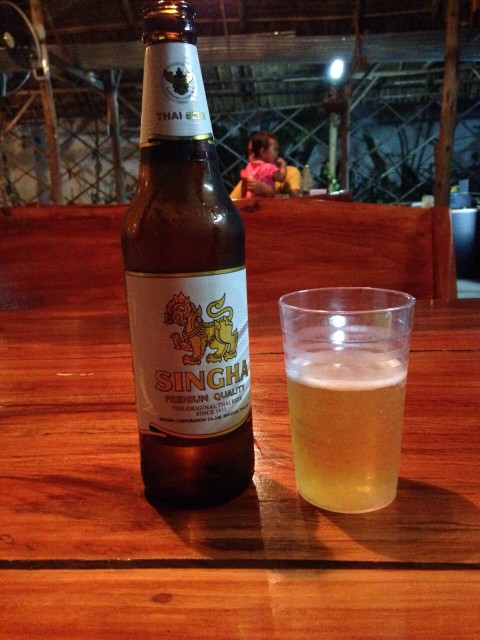 Singha beer!!!!!  Lekkagh lekkagh!!!