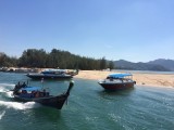 Vertrek uit Ao Nang, 10:45 uur, ca 2,5 uur varen naar Koh Lanta
