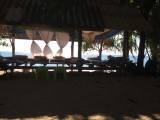 Massage salon aan het strand