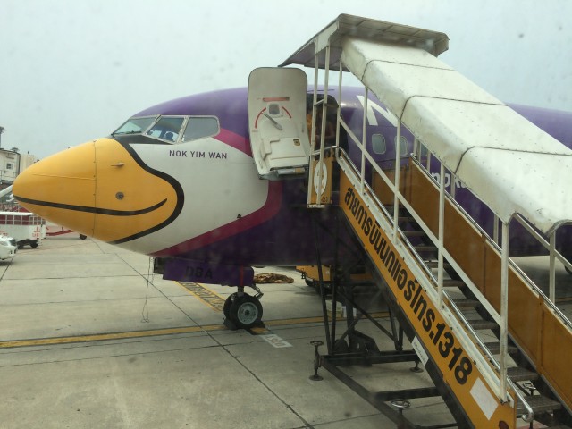 Nok Air van Krabi naar Bangkok Don Mueang; prima stoelen en beenruimte