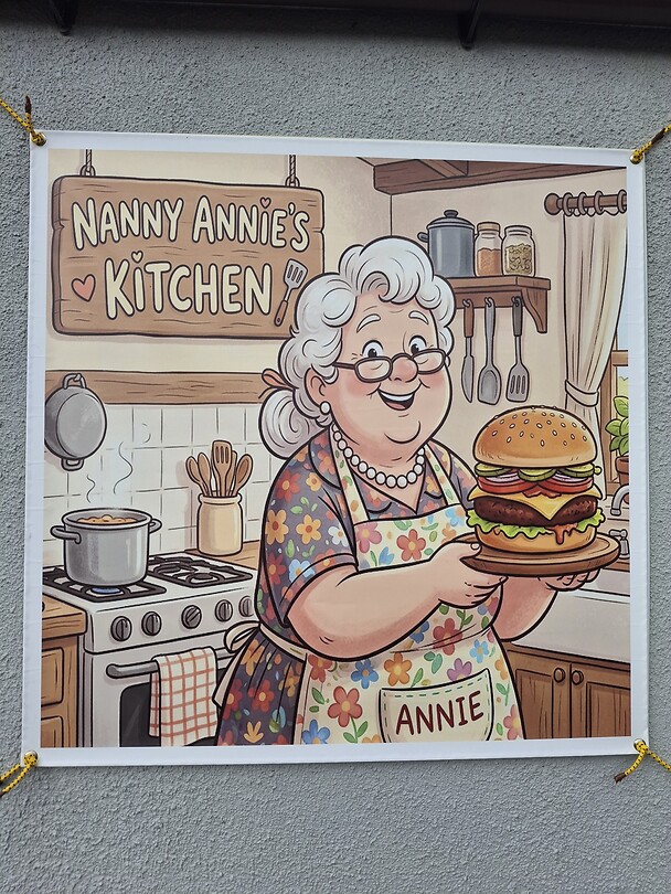 We hebben vanmiddag ook bij oma Annie geluncht