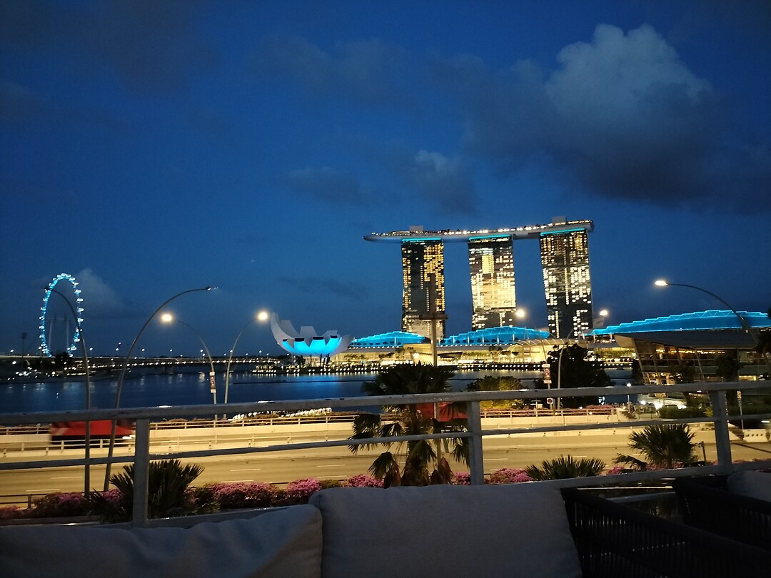 Rooftop diner view
