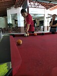 Meiden leren poolen