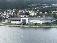 Stadion van Molde, koploper in Noorwegen.