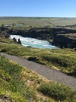 Aanlooproute naar waterval.