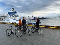 Fietstour. Bij oude haven.