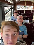 Gezellig in de bus.