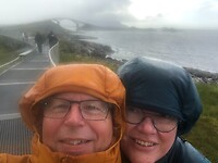 We konden nog lachen ondanks de regen