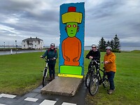 Fietstour. Stukje Berlijnse muur.