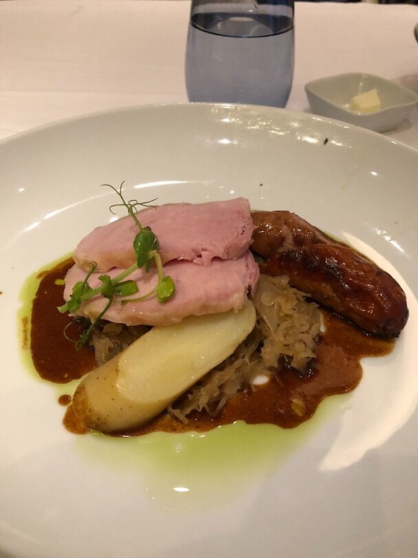 Zuurkool en casseler rib