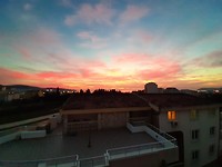 Zonsondergang vanuit Office