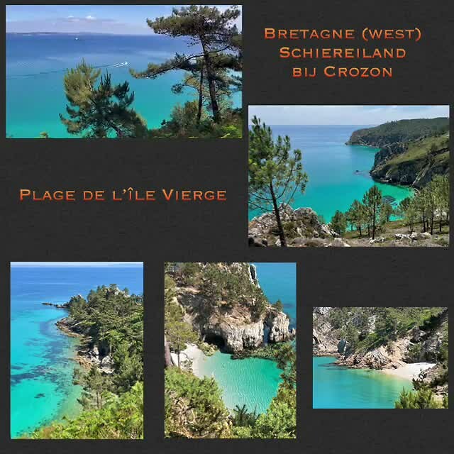 Plage de l’île Vierge collage