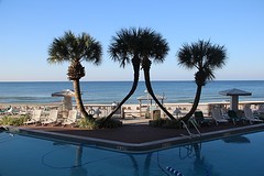 Zwembad bij hotel in Panama City Beach