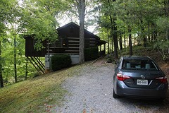 Cabin in de bossen bij Pigeon Forge, Tennessee