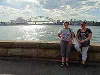 Opera house en Harbour bridge vanaf viewpoint S&L