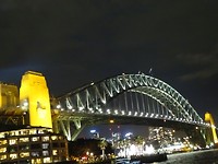 Harbour bridge night