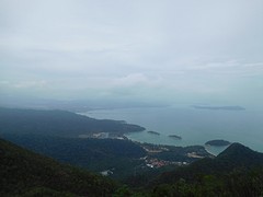 Uitzicht vanuit de kabelbaan