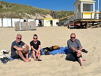 Op het strand met Petra en Fred