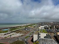 Zicht vanaf het kasteel in Dieppe