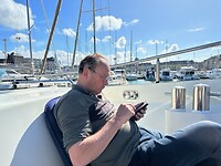 Genieten van het mooie weer in Dieppe