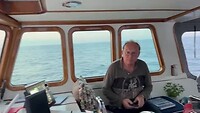 Tijdens de tocht naar Cherbourg