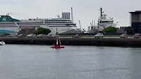 In de haven van Cherbourg