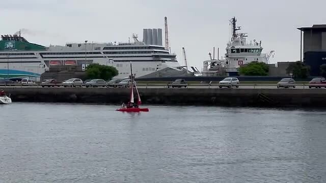 In de haven van Cherbourg
